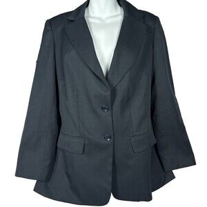 TravelSmith Indispensable Blazer 14 Navy Blue Ink 26192 Travel Jacket 14
